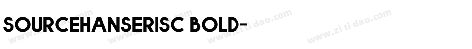 sourcehanserisc bold字体转换